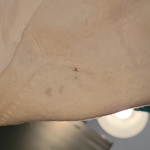 Beautiful cream, white beaded with pearls 1950s sweater. Angora and lambs wool - Picture 11 of 11